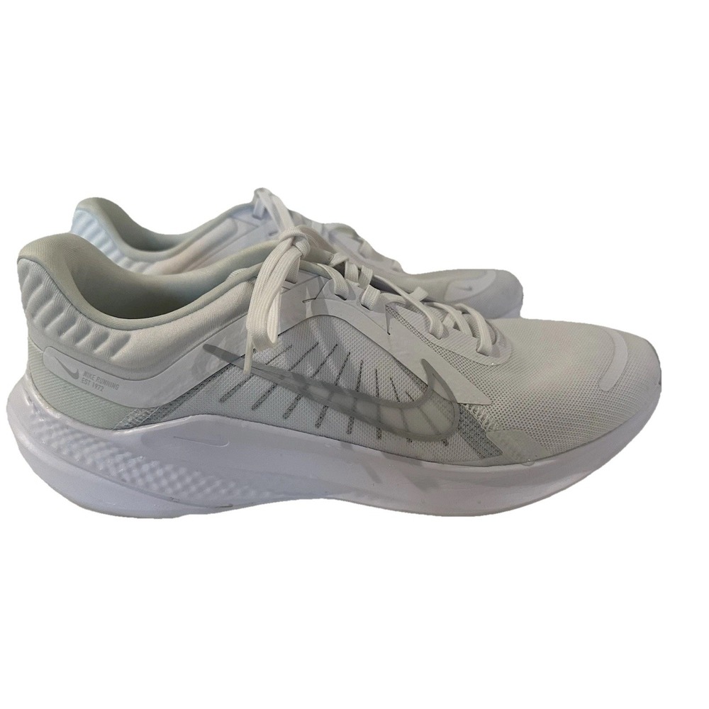 Nike Shoes Mens Size 11.5 Quest 5 White Pure Platinum Mesh Running Sneaker